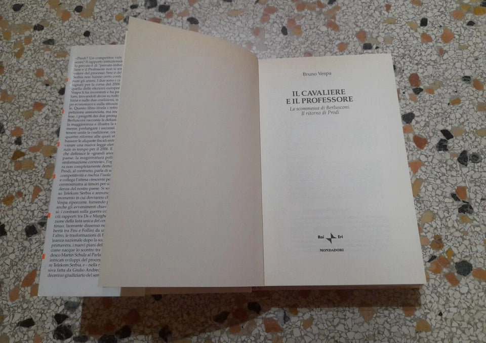 IL CAVALIERE E IL PROFESSORE. BRUNO VESPA. RAI.ERI MONDADORI EDITORE. 1° EDIZIONE 2003. COLLEZIONE: I LIBRI DI BRUNO VESPA.