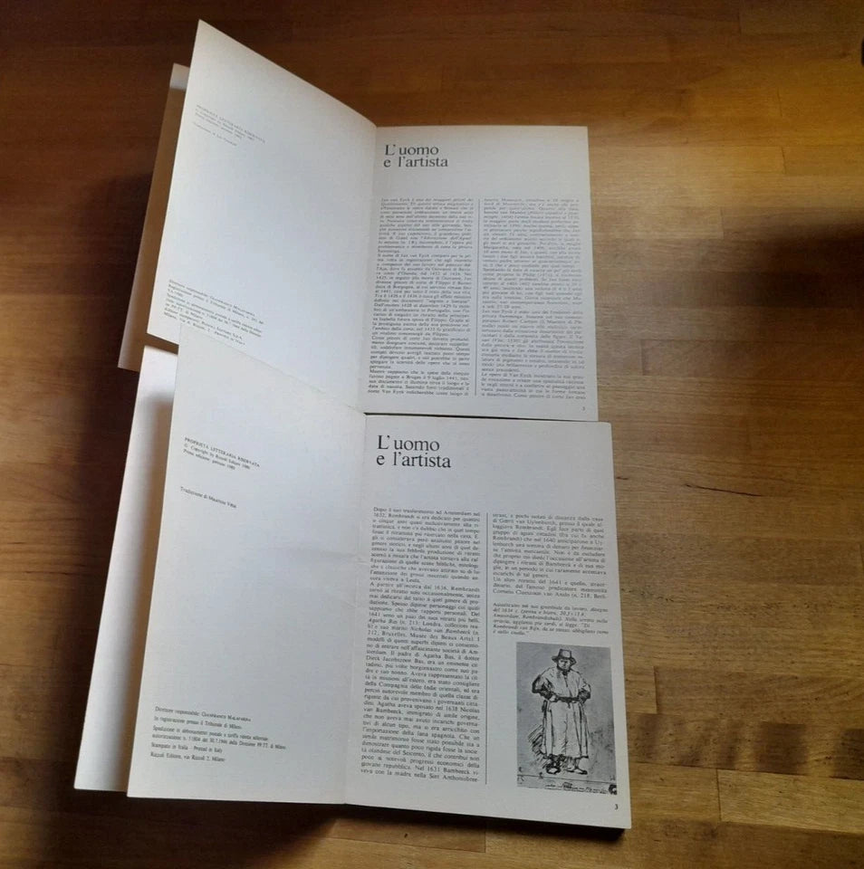 I MAESTRI BUR ARTE. LOTTO DI 4 VOLUMI: WATTEAU-GRUNEWALD-REMBRANDT 2 - VAN EYCK. TUTTI I DIPINTI. 1° EDIZIONE: 1980-'81-'82