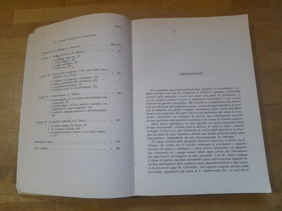 I CONCETTI DELLA GEOGRAFIA UMANA. ANTOINE S. BAILLY ET AL.  1° EDIZIONE 1989. PATRON EDITORE. COLLANA: GEOGRAFIA E ORGANIZZAZIONE DELLO SVILUPPO TERRITORIALE - 21.