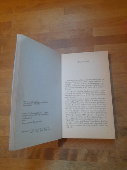 CANTO D'INFANZIA (SISSU). RABINDRANATH TAGORE. COLLANA: POETI DEL NOSTRO TEMPO. TEA EDITRICE 2003.