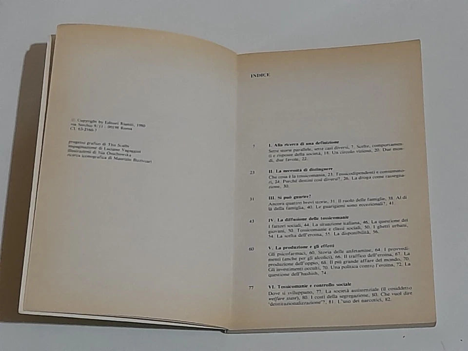 TOSSICOMANIE. LUIGI CANCRINI. EDITORI RIUNITI. 1° EDIZIONE 1980. COLLANA: LIBRI DI BASE 11, SEZIONE 3.