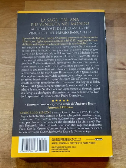 LA PROFEZIA DELLE PAGINE PERDUTE. MARCELLO SIMONI. NEWTON COMPTON EDITORI. 1° EDIZIONE 2022. COLLANA: GLI INSUPERABILI GOLD 392.