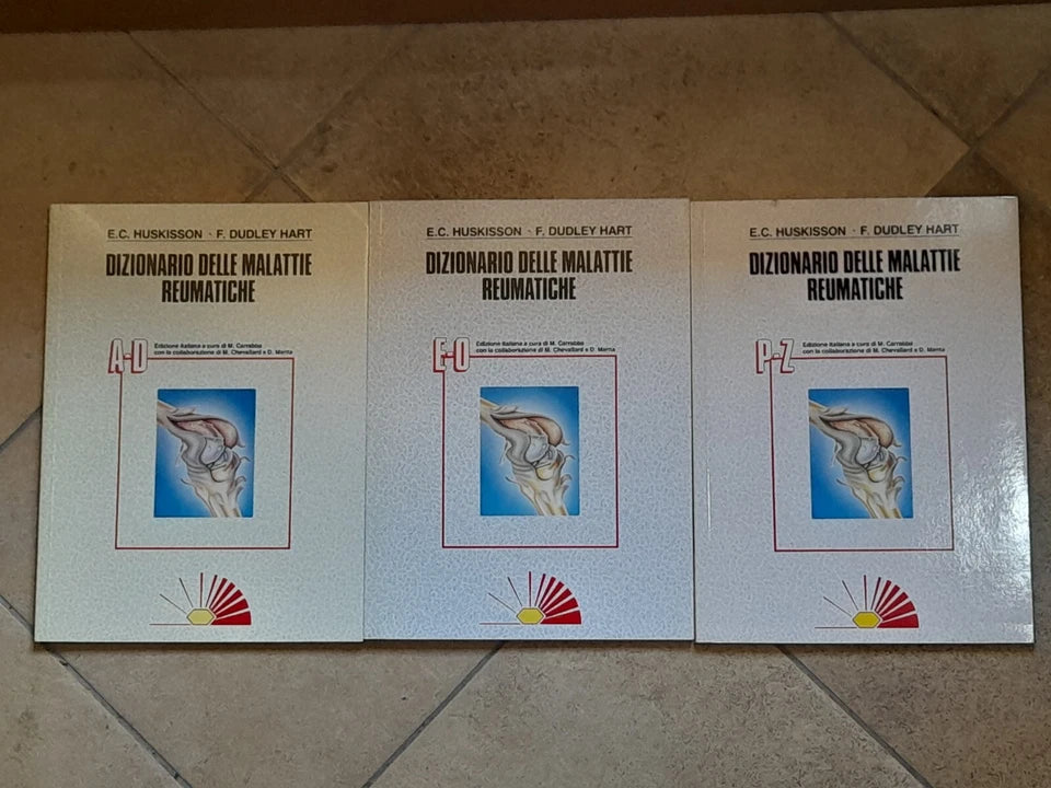 DIZIONARIO DELLE MALATTIE REUMATICHE. HUSKISSON-DUDLEY HART. 3 VOLUMI. CE.D.RI.M. EDITORE. 4° EDIZIONE 1987.