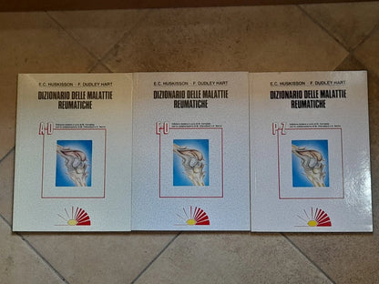 DIZIONARIO DELLE MALATTIE REUMATICHE. HUSKISSON-DUDLEY HART. 3 VOLUMI. CE.D.RI.M. EDITORE. 4° EDIZIONE 1987.