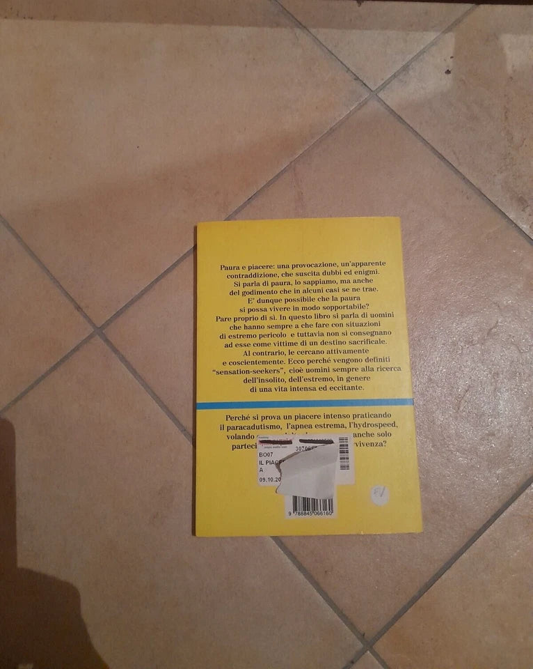 IL PIACERE NELLA PAURA. GERT SEMLER. FABBRI EDITORI. COLLANA: MANUALI FABBRI.  1° EDIZIONE MANUALI FABBRI, 1996.
