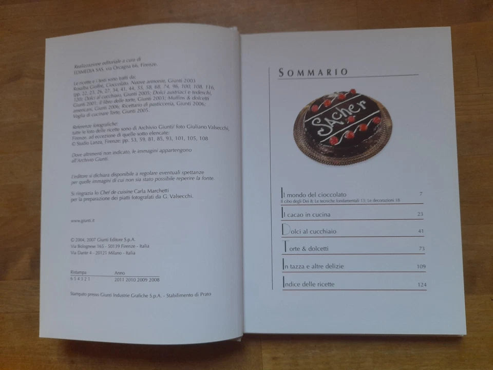 CIOCCOLATO GOLOSE TENTAZIONI. AA.VV. GIUNTI DEMETRA EDITORE. RISTAMPA 2011. COLLANA: VOGLIA DI CUCINARE.