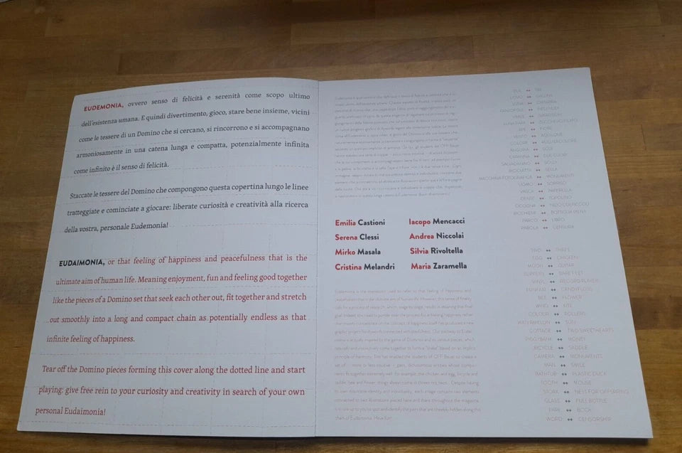 CATALOGO ILLYWORDS N.32. EUDEMONIA. AA.VV. EDIZIONI ILLY 2012.