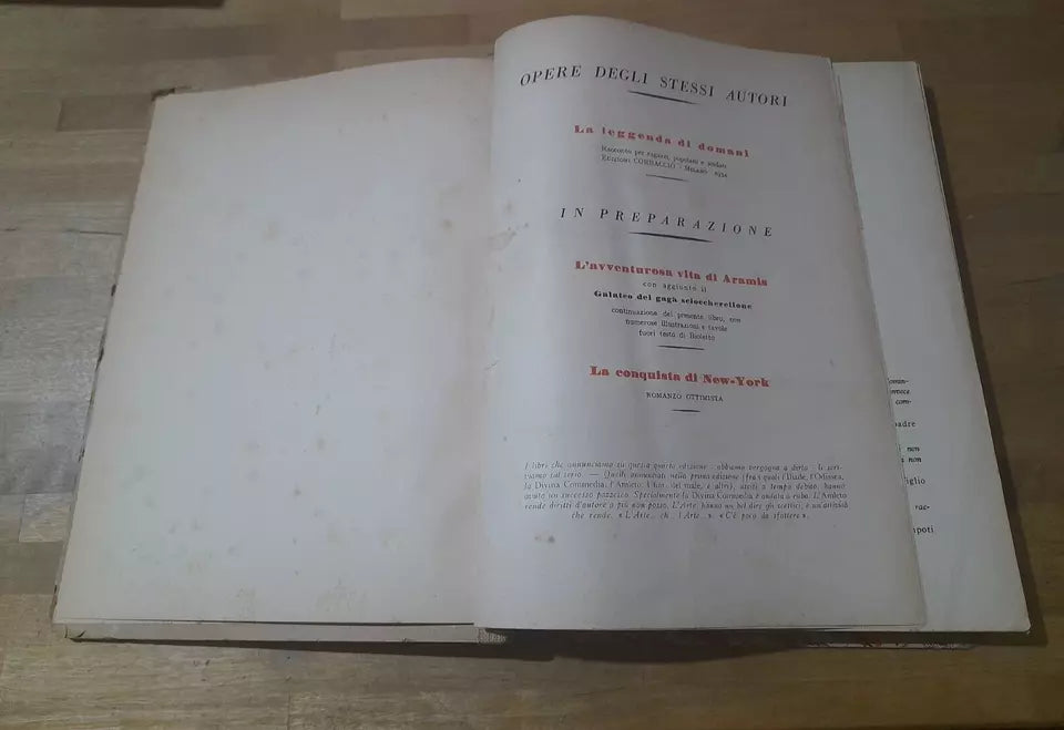 I 4 MOSCHETTIERI. ANGELO NIZZA E RICCARDO MORBELLI. PERUGINA BUITONI EDITORI. ILLUSTRAZIONI: ANGELO BIOLETTO.  4° EDIZIONE 1936.