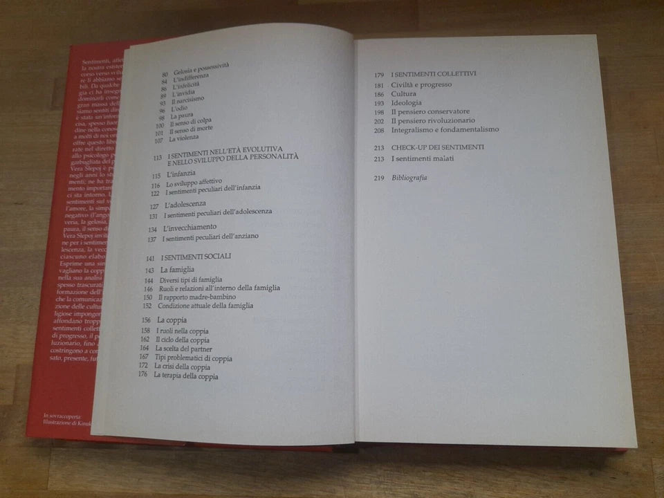 CAPIRE I SENTIMENTI. PER CONOSCERE MEGLIO SE STESSI E GLI ALTRI. VERA SLEPOJ. MONDADORI EDITORE. 1° EDIZIONE 1996. COLLANA: INGRANDIMENTI