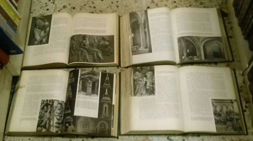 STORIA DELL'ARTE. DINO CAMPINI. 4 VOLUMI. EDIZIONI LIBRARIE ITALIANE-MILANO. ILLUSTRATO. ANNI '60.