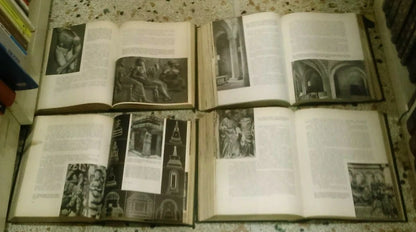 STORIA DELL'ARTE. DINO CAMPINI. 4 VOLUMI. EDIZIONI LIBRARIE ITALIANE-MILANO. ILLUSTRATO. ANNI '60.