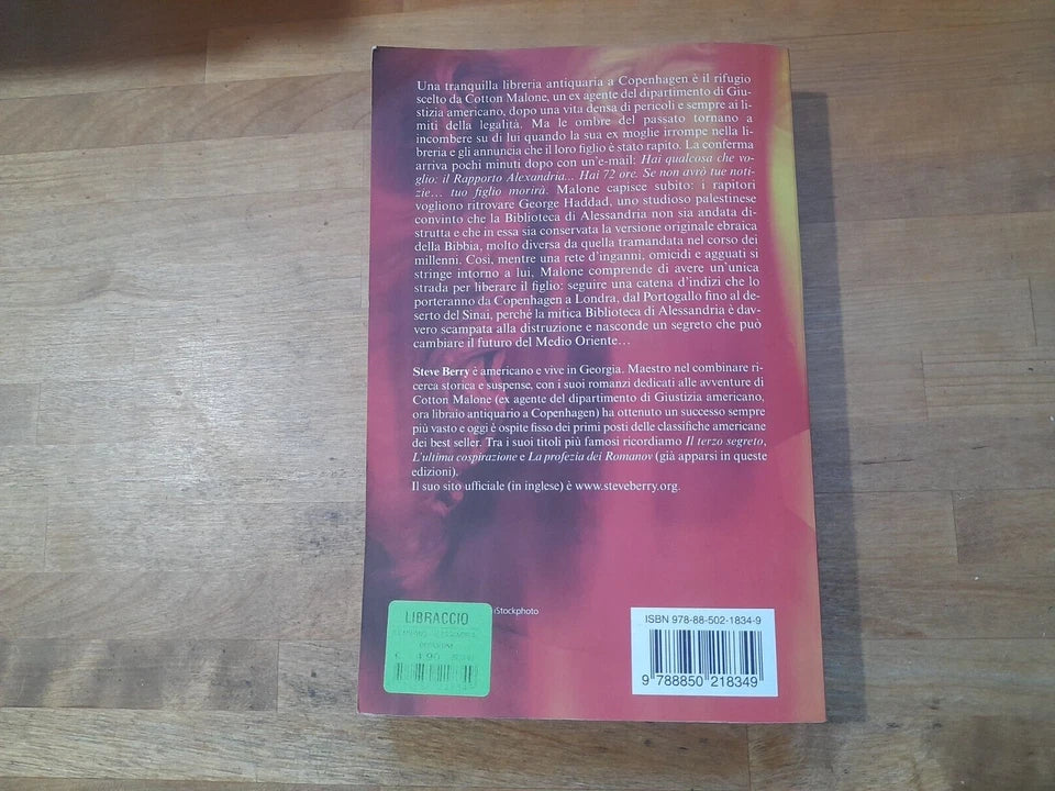 LE CENERI DI ALESSANDRIA. STEVE BERRY. TEA EDITRICE. COLLANA: TEADUE 1658. 4° RISTAMPA TEADUE 2011.