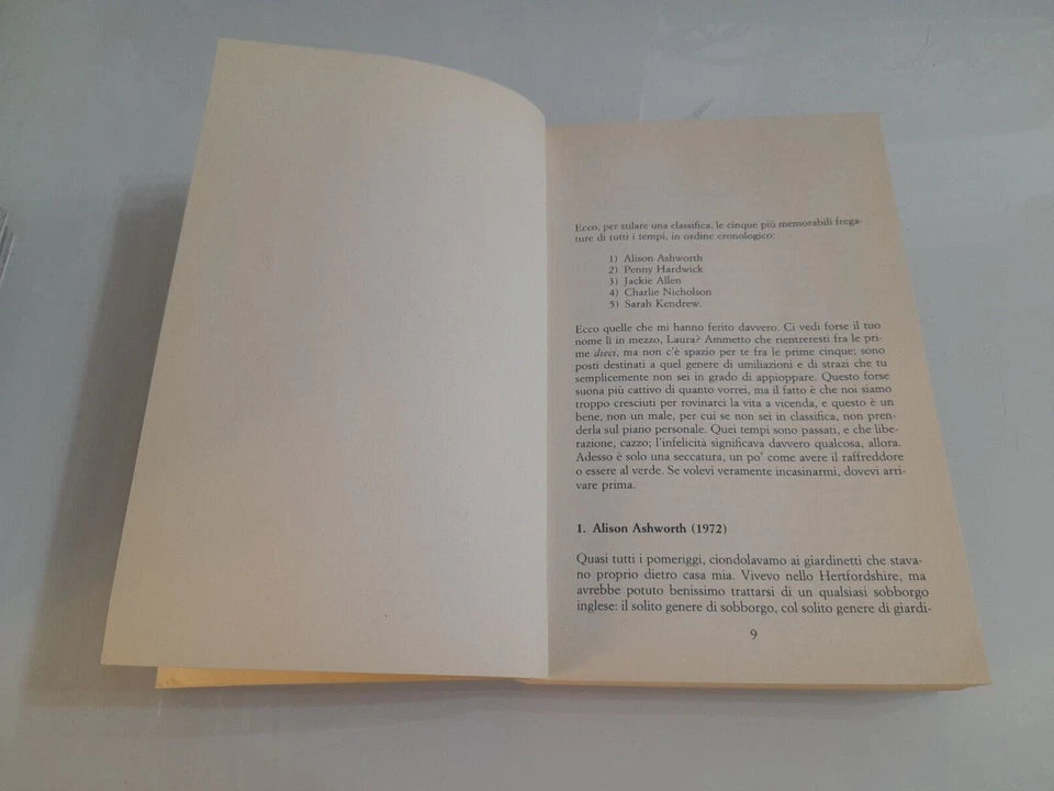 ALTA' FEDELTA'. NICK HORNBY. GUANDA EDITORE. COLLANA: LE FENICI TASCABILI 1 I NARRATORI. 15° EDIZIONE LE FENICI TASCABILI, SETTEMBRE 2004.
