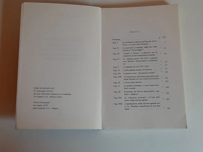 QUESTIONE AGRARIA E VITA POLITICA IN ROMANIA (1907-1922).  BIANCA VALOTA. RISTAMPA 1979. ISTITUTO EDITORIALE CISALPINO - LA GOLIARDICA.