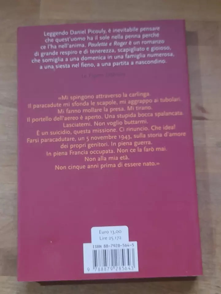 PAULETTE E ROGER. DANIEL PICOULY. PONTE ALLE GRAZIE EDITRICE. RISTAMPA 2002.