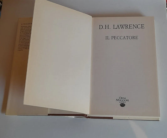 IL PECCATORE. D.H. LAWRENCE. ORSA MAGGIORE EDITRICE. RISTAMPA 1989. COLLANA: I CLASSICI DELL'ORSA MAGGIORE.