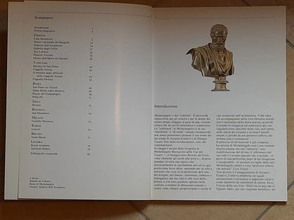 MICHELANGELO. PITTORE, SCULTORE, ARCHITETTO. ANGELO TARTUFERI. FRANCESCO PAPAFAVA EDITORE. RISTAMPA 1993.
