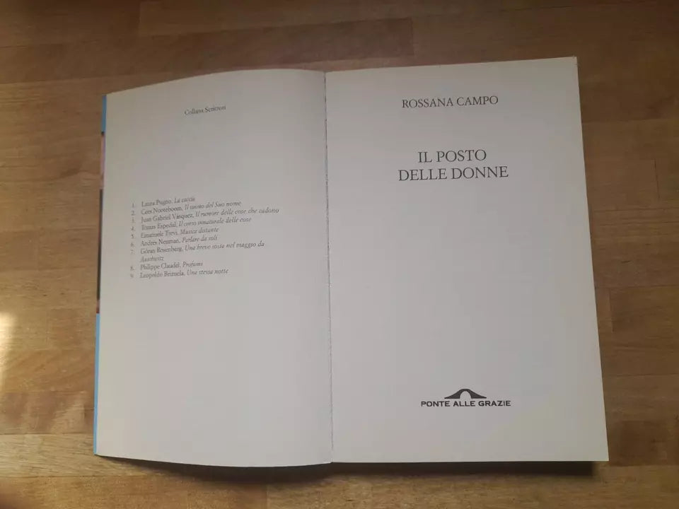 IL POSTO DELLE DONNE. ROSSANA CAMPO. PONTE ALLE GRAZIE EDITRICE. RISTAMPA 2013. COLLANA: SCRITTORI 10.