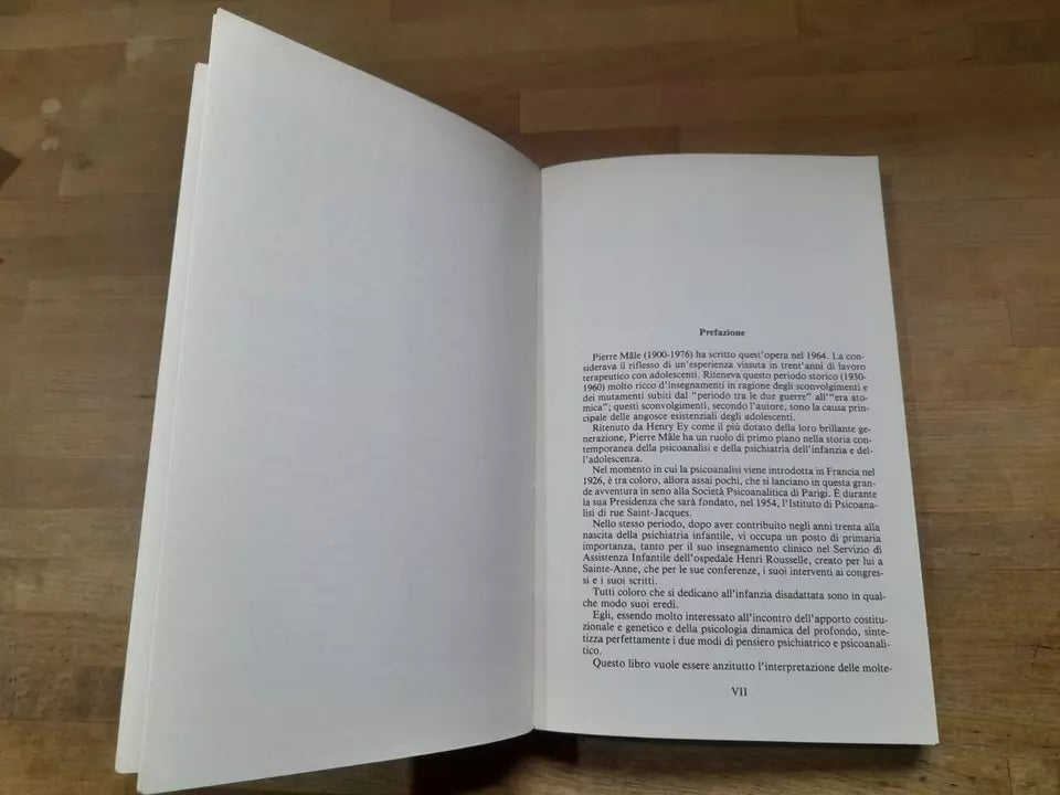 PSICOTERAPIA DELL'ADOLESCENTE. PIERRE MALE'. RAFFAELLO CORTINA EDITORE. RISTAMPA 1982. COLLANA DI PSICOLOGIA CLINICA E PSICOTERAPIA.