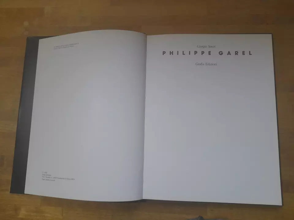 PHILIPPE GAREL. GIORGIO SOAVI. GRAFIS EDIZIONI. 1° EDIZIONE 1993.
